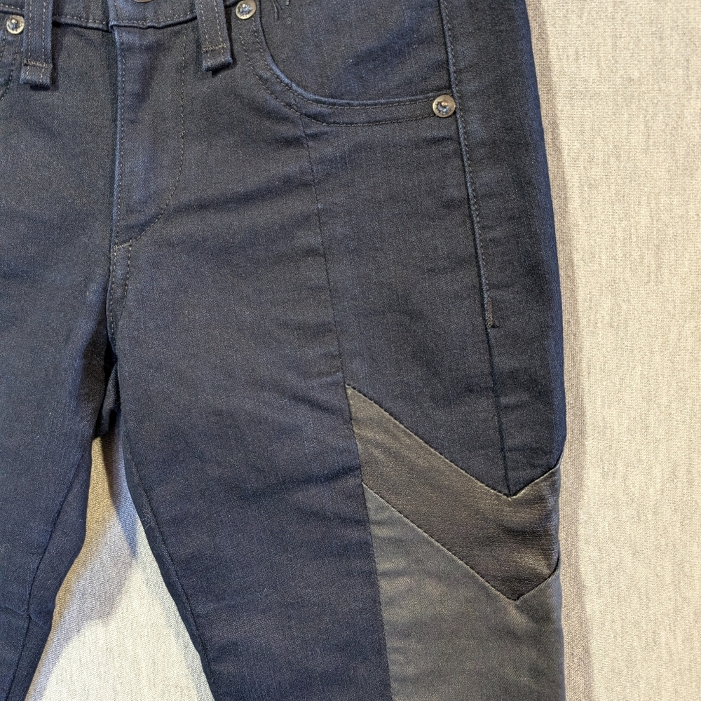 Rag & Bone Grand Prix Motocross Skinny Jeans Women's 24 Midnight Blue - Picture 2 of 14